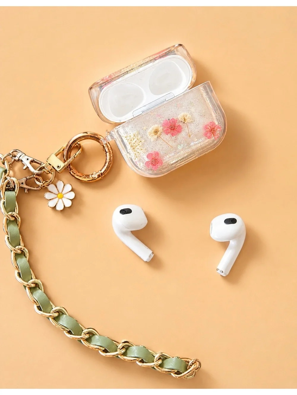 Apple AirPods 3rd Generation + Charging Case & Extra Floral Protective Case